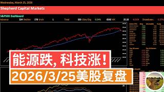 美股复盘：能源股终于不再天天新高，科技股带头反弹！