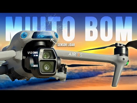 DJI Air 3S - TESTES com o Sensor LiDAR e a Câmera de 1" CMOS [+COLISÃO]