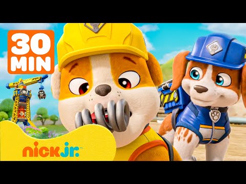 Rubble e Sua Turma | Rubble Recicla e Resgata no Barkyard! | Compilação de 30 Minutos | Nick Jr.