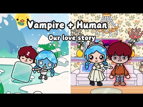 Vampire + Human 🧛💖👧 Our Love Story | Toca Sad Story | Toca Life World | Toca Boca