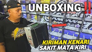 UNBOXING‼️Kiriman kenari dari Jakarta Mata merem satu saat perjalanan