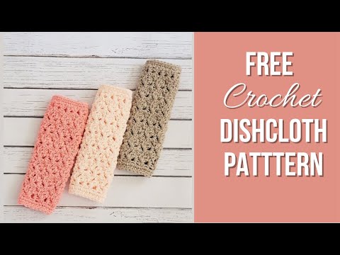 Free Crochet Dishcloth Pattern (Easy!)