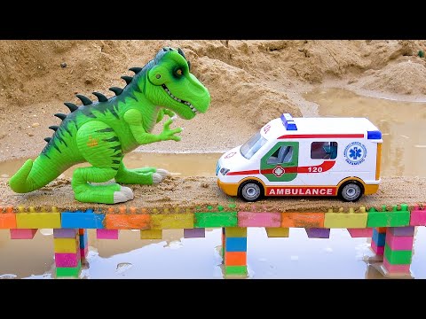 ไดโนเสาร์และรถพยาบาลสุดฮาเรื่องราวของการตามหารถพยาบาลในถ้ำรถ