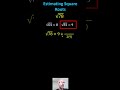 Square Root Approximation Techniques