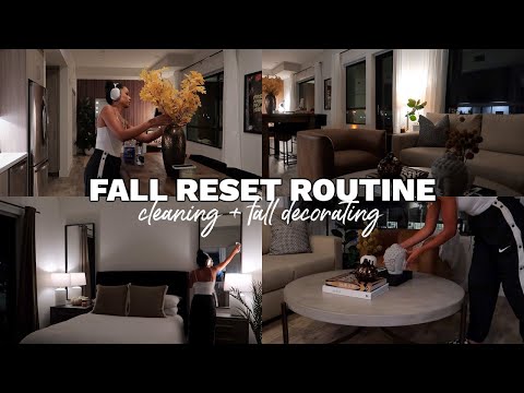 fall reset vlog: cleaning + fall decorating