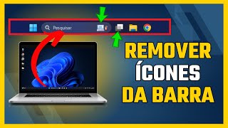 Como Limpar Barra de Tarefas do Windows 11 (Inclusive o desenho da caixa de pesquisa)