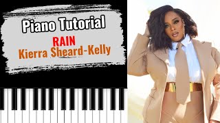 🎹RAIN by Kierra Sheard (easy piano tutorial lesson free)