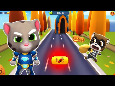 Talking Tom Gold Run Characters () Unlock All Super Heroes - Robot Tom vs Raccoon ()