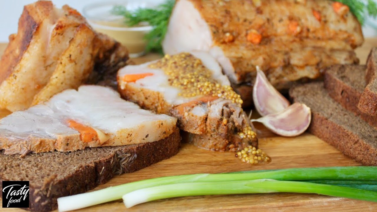Сало в Духовке! Пока Готовил, Чуть Слюнои Не Захлебнулся! Такая Вкуснятина!