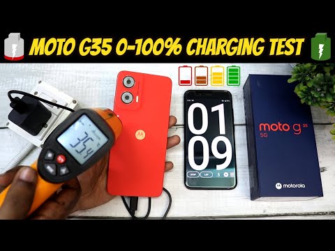 Moto G35 5G 0-100% Charging Test (box Charger 20 watt) ( Motorola G35 Charging Time Test )