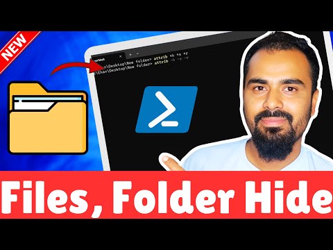 Windows laptop files and folder hide using PowerShell - Folder Hide Kaise Kare [New Method]