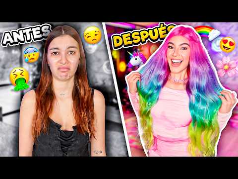 ¡VOLVÍ AL CABELLO DE COLORES! 🦄 CAMBIO DE LOOK UNICORNIO *no lo vas a creer* - Lulu99