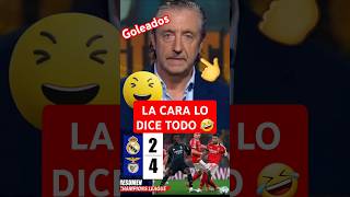 Ridículo del madrid en Champions league. Benfica 4-2 Madrid. chiringuito de jugones