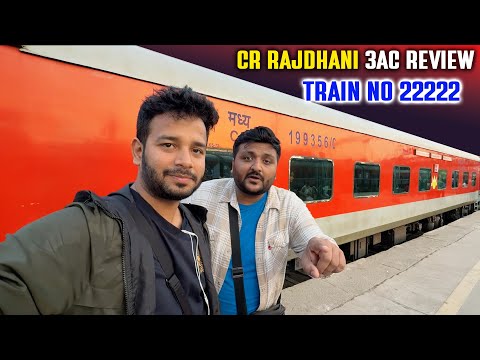 22222 Nizamuddin Csmt CR Rajdhani Express 3AC Journey with IRCTC food Review & overtakes