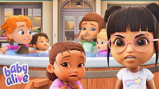 Babies in the Hot Tub 🛁 Kids Cartoon | Full Episodes | Animation for Kids | Baby Alive Official 🍼👶🏼