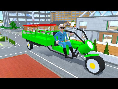 Motor Tiga Roda Muatan Sepeda 🤣 sakura school simulator