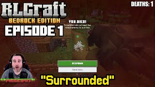 RLCRAFT Episode 1: Surrounded | Minecraft Bedrock 1.21 Season 1 Episode 1