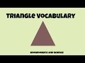 Triangle Vocabulary and Theorems Exploration