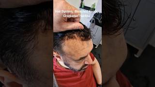 Hair Replacement System NEW Fitting, 2026, Extra Light Density, Bleached Knots, Graduated Hairline