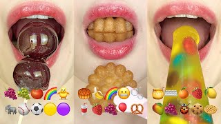 asmr 1HOUR EMOJI FOOD CHALLENGE MUKBANG 1시간 틱톡 이모지 먹방 챌린지 모음집 TIKTOK COMPILATION eating sounds