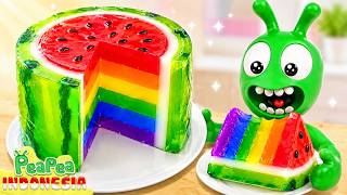 Pea Pea dan Tantangan Jelly Semangka Warna Warni 🍉 🌈 Kartun Anak Lucu