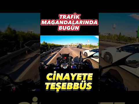 CİNAYETE TEŞEBBÜS ! UZUN VİDEOSU KANALDA ! SİZ NE YAPARDINIZ ? MOTORA KAZA YAPTİRMAYA ÇALIŞAN ARABA