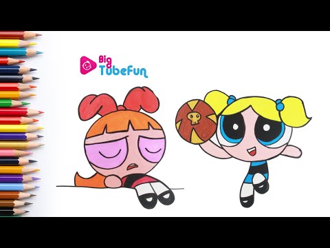 Coloring Powerpuff Girls Rowdyruff Boys (Las Chicas Superpoderosas)Blossom Bubbles Buttercup