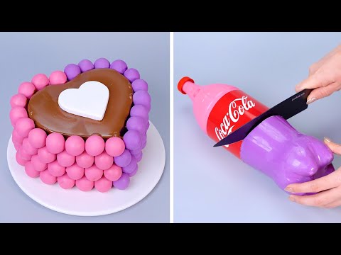 Most Amazing Pink & Purple Mixed Chocolate Cakes | Perfect Chocolate Cake Decorating Ideas