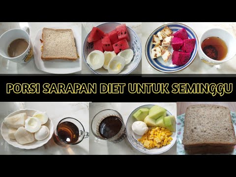 SARAPAN DIET UNTUK SEMINGGU || DEFCAL DIET SANTAI SANTUY