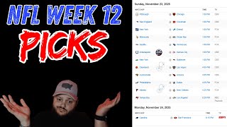 My PICKS For NFL WEEK 12