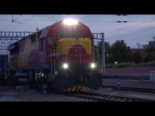 Cold-chain China-Europe freight train leaves Xinjiang