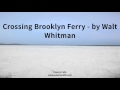 Themes and Perspectives in 'Crossing Brooklyn Ferry'