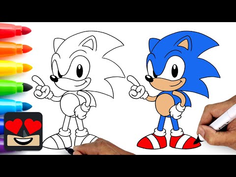 How To Draw Sonic the Hedgehog | Step by Step Art Lesson for Beginners