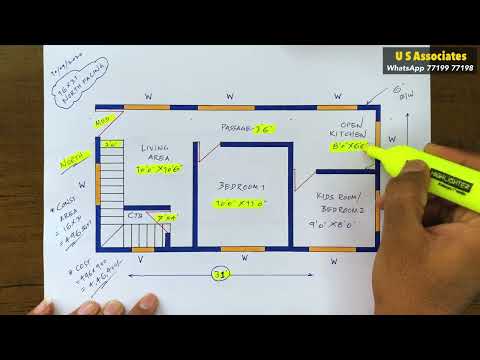 16x31 Ghar Ka Map | 16x31 House Map Design | 16x31 Home Plan Design | 16x31 Makan Ka Naksha