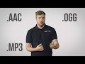 Differentiating Audio File Formats: MP3, AAC, WAV, FLAC