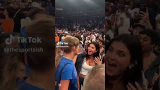 Taylor Swift & Kylie Jenner hugging at the Knicks game!🏀 #taylorswift #kyliejenner #popular #nicks