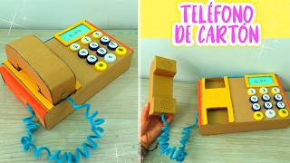 Teléfono de juguete con cartón 📞  DIY cardboard phone