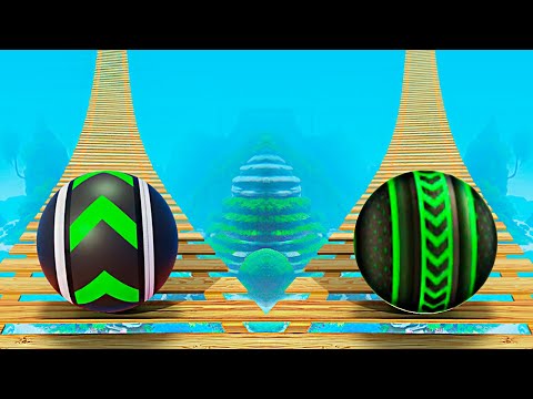 Skyball Run Rolling Ball Game - Going Balls Through Tricky Paths