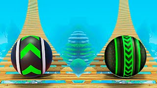 Skyball Run Rolling Ball Game - Going Balls Through Tricky Paths