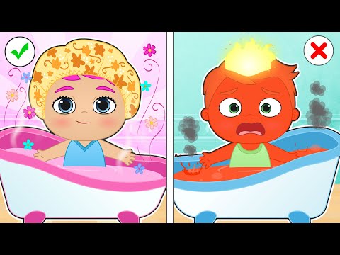 BABIES ALEX AND LILY 🔥🛀🧊 Cold, Hot, Mud, and Aroma Bath Session...