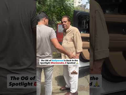 They Don’t Make Legends Like This Anymore Dharmendra Ji Spotted 👑🌟 #starshowcase #viral