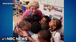 YouTube video thumbnail: Kindergarten Students Celebrate 93-Year-old Classroom Volunteer