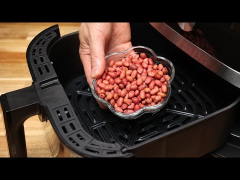 Just peanuts and air fryer！ Simple and delicious snack recipe
