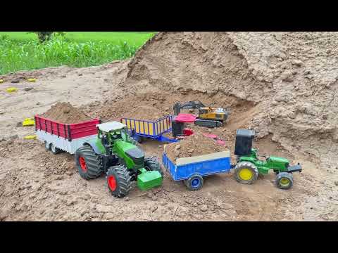 Diy remote control biggest tractor in my all tractor models with trolley  @MrPendujatt22