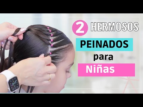 2 Hermosos Peinados para Niñas Faciles y Rapidos de Hacer