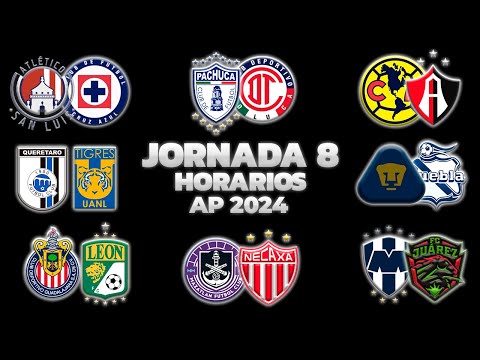 HORARIOS, CANALES Y FECHAS DONDE VER LA JORNADA 8 | LIGA MX APERTURA 2024