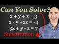Substitution Method in Systems of Equations