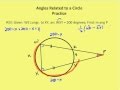 Angles and Arcs in Circles