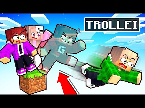 TROLLEI meus AMIGOS em APENAS 1 BLOCO no Minecraft