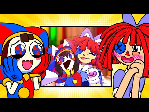 Ragatha e Pomni REAGEM As MELHORES ARTES de The Amazing Digital Circus Vr